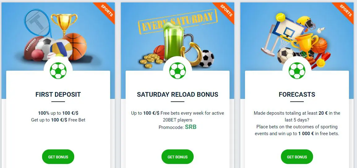 20bet bonus code