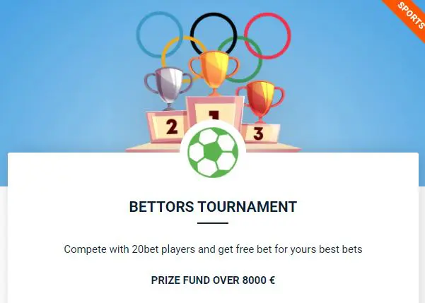 20bet bettors tournament
