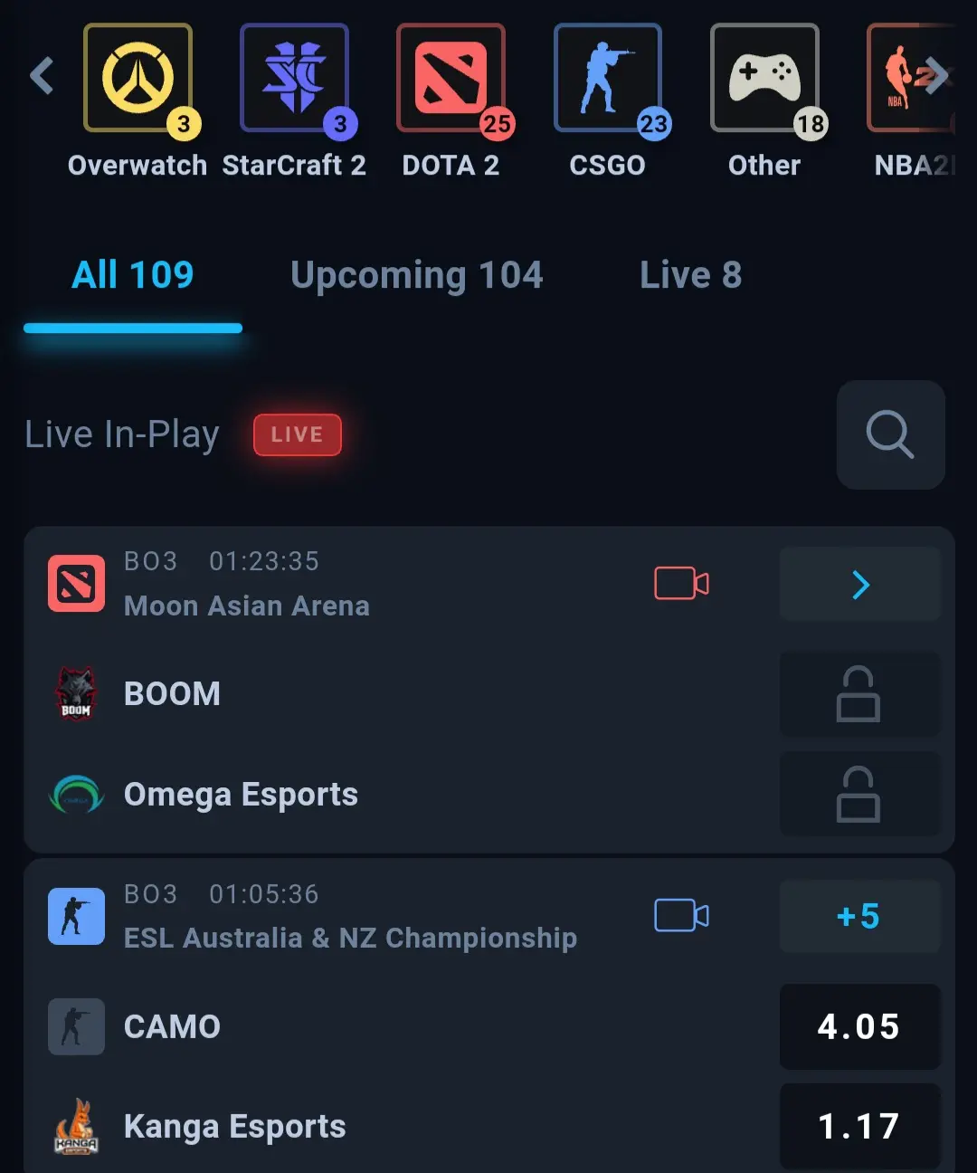 thunderpick esport bet