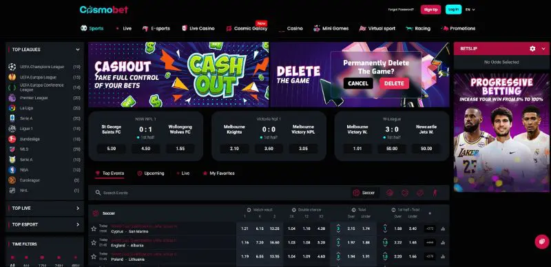 cosmobet-sports-betting-markets