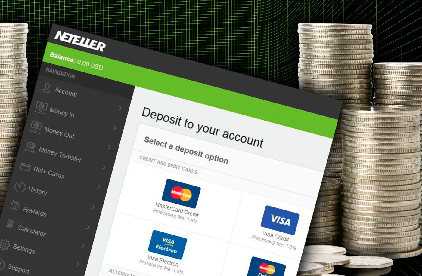 neteller bank withdrawal money transfer inactivity fee