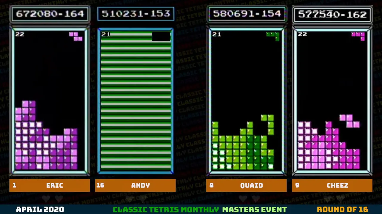 classic old tetris esport nes worlds retro